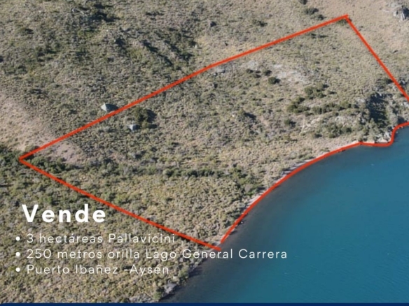 Puerto Ibañez | 3 ha con orilla de lago