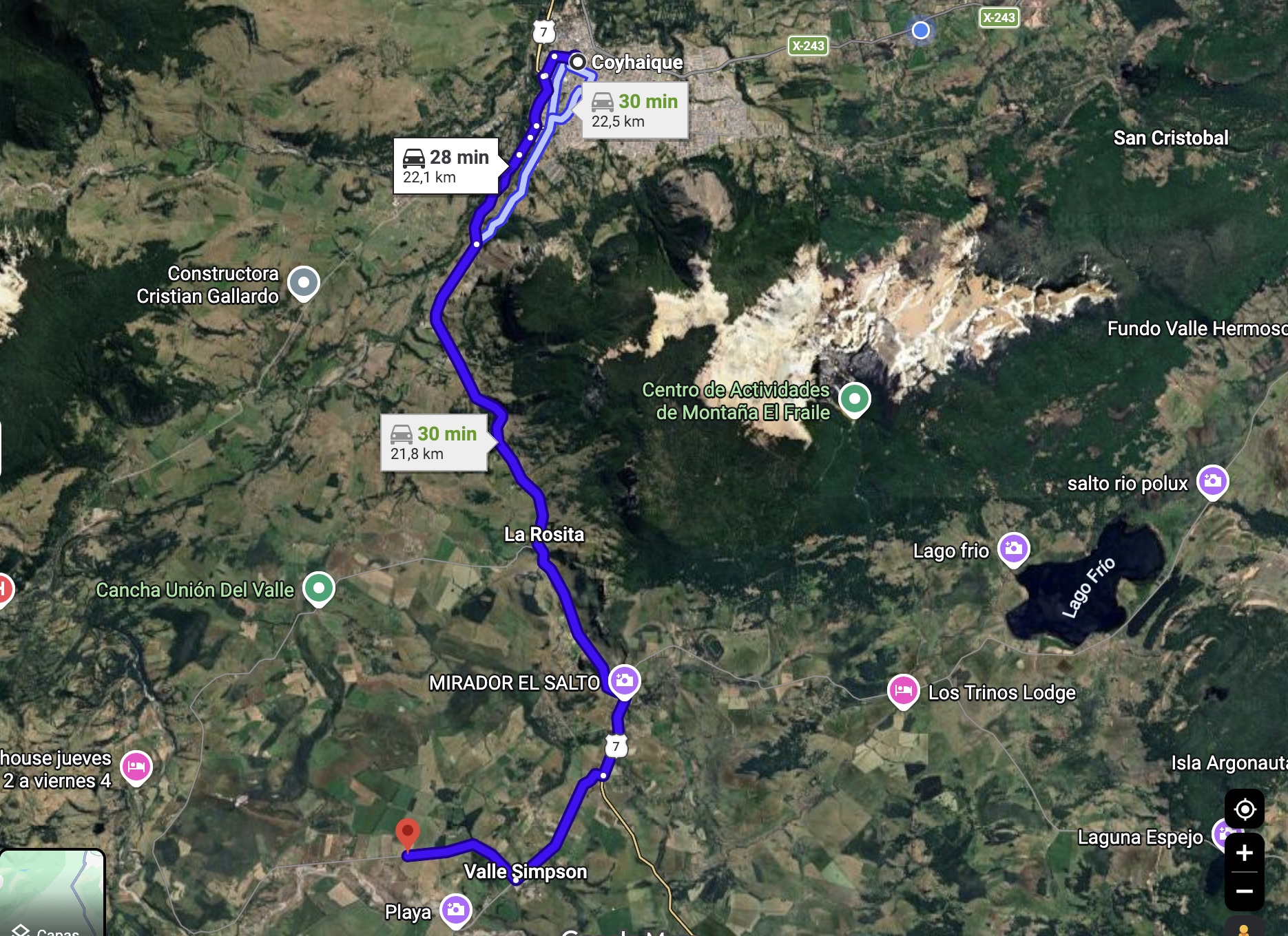 Coyhaique | Parcelas a 2 km de Valle Simpson